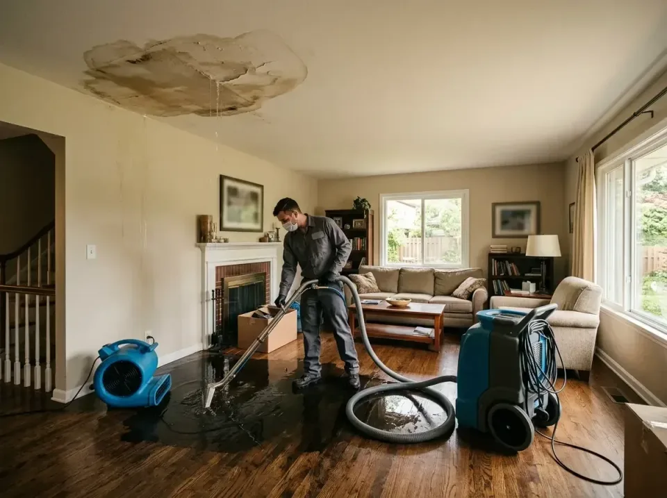 attic-pipe-burst-ceiling-drip-008 — frequently asked questions, Water Damage Restoration & Carpet Care in Norwood Young Amer…